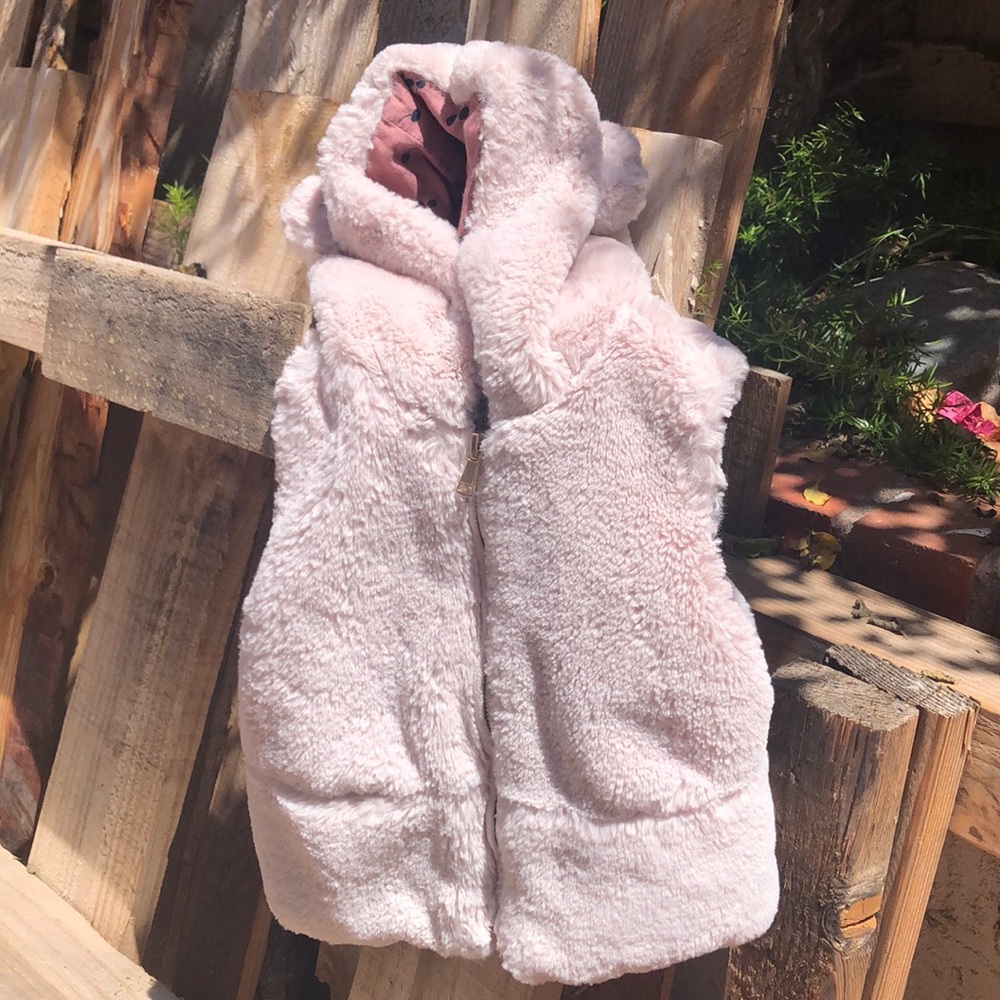 Zara Baby teddy vest with hoodie